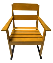 Two Art Deco Modernist Lacquered Beech Armchairs and Table, 1930s